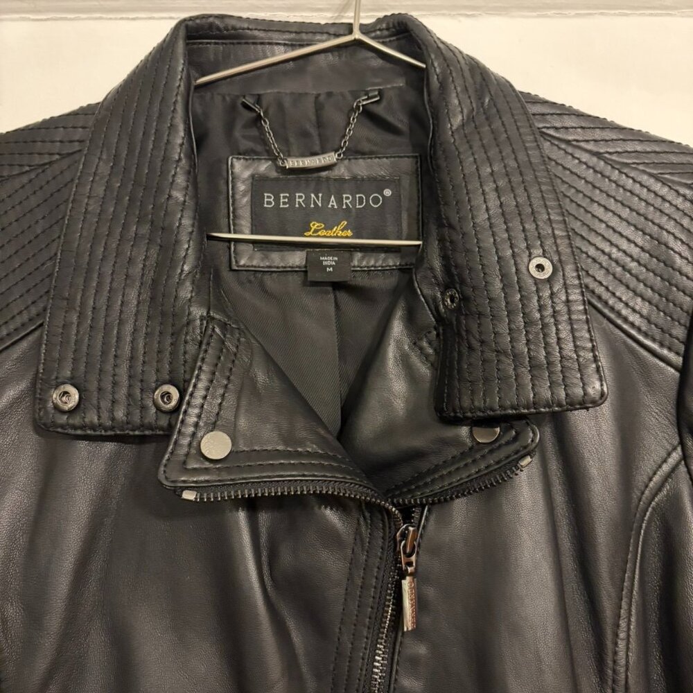 NWOT Bernardo - Leather Motorcycle Jacket - Picture 8 of 12